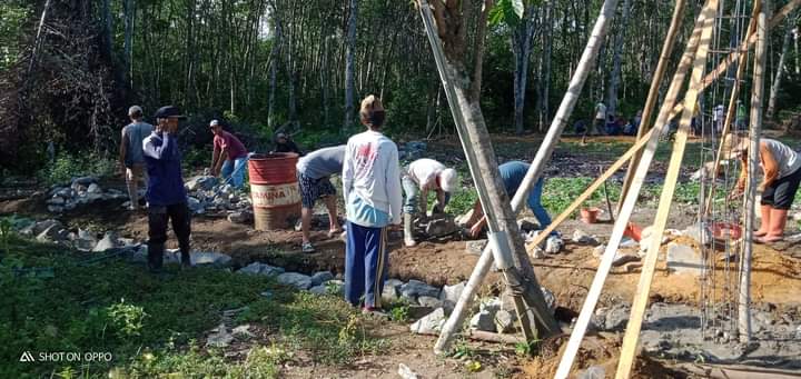 Peletakan Batu Pertama Pembangunan Majelis Darussunah Desa Simpang Tiga