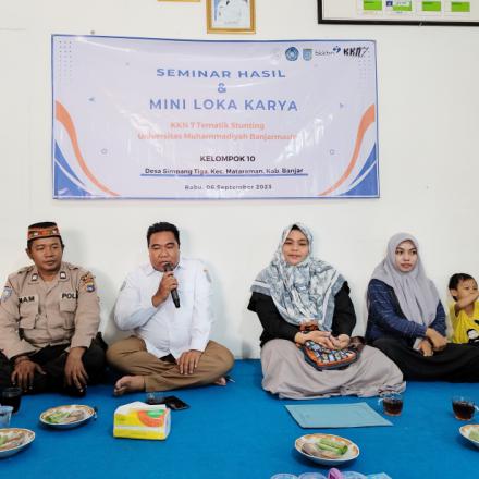 Seminar Hasil dan Mini Lokakarya Program Kerja Tematik Stunting & Perpisahan Mahasiswa KKN UMB 